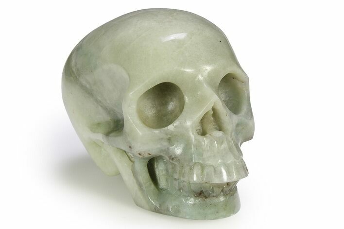 Realistic, Polished Chinese Amazonite Skull #382235